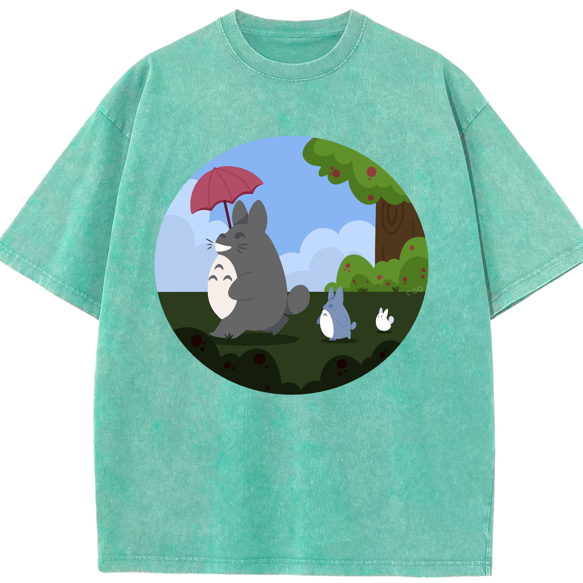（画像用） となりのトトロ 草壁メイ 草壁サツキ My Neighbor Totoro Satsuki Kusakabe Mei Kusakabe 綿100% ヴィンテージ風 半袖Tシャツ（フロントプリント）